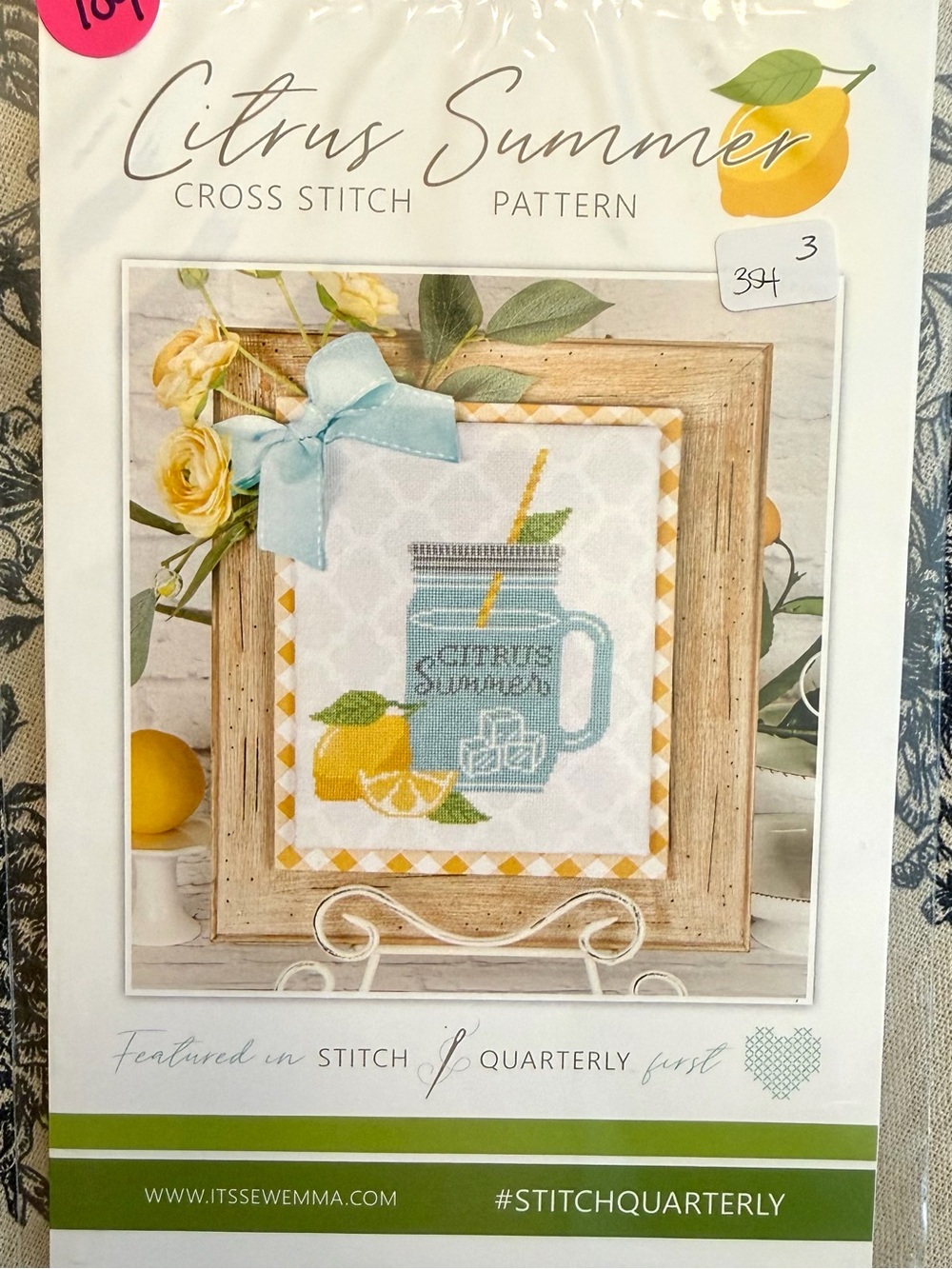 CITRUS SUMMER Cross Stitch Pattern Its Sew Emma 2022 Stitch Quarterly NEW Lemons